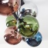 Gastor Plafonnier, Boule lumineuse Bleu, Chrome, Vert, Cuivré, Fumé, 8 lumières