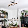 Yaak Suspension, Suspension Écru, Noir, 4 lumières