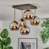 Koyoto Plafonnier, Boule lumineuse Or, Noir, 5 lumières