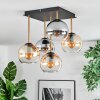 Koyoto Plafonnier, Boule lumineuse Or, Noir, 5 lumières