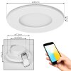 Ramek Plafonnier, Spot encastrable LED Blanc, 3 lumières
