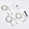 Ramek Plafonnier, Spot encastrable LED Nickel mat, 3 lumières