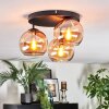 Koyoto Plafonnier, Boule lumineuse Ambre, 3 lumières