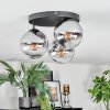 Koyoto Plafonnier, Boule lumineuse Clair, Fumé, 3 lumières