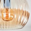 Koyoto Plafonnier, Boule lumineuse Ambre, 3 lumières