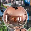Koyoto Suspension, Boule lumineuse, Suspension Bleu, Vert, Clair, Cuivré, 6 lumières