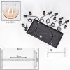 Koyoto Suspension, Boule lumineuse, Suspension Ambre, Clair, 6 lumières