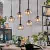 Koyoto Suspension, Boule lumineuse, Suspension Ambre, Clair, 6 lumières