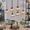 Ripoll Suspension, Boule lumineuse, Suspension Ambre, Clair, 6 lumières