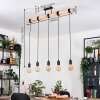 Soungou Suspension, Suspension Écru, Noir, 5 lumières