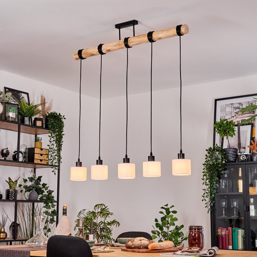 Bassagoda Suspension, Suspension Écru, Noir, 5 lumières main product photo