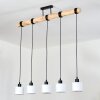Bassagoda Suspension, Suspension Écru, Noir, 5 lumières