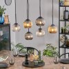 Ripoll Suspension, Boule lumineuse, Suspension Ambre, Clair, Fumé, 6 lumières