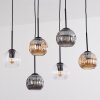 Ripoll Suspension, Boule lumineuse, Suspension Ambre, Clair, Fumé, 6 lumières