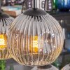 Ripoll Suspension, Boule lumineuse, Suspension Chrome, Clair, Fumé, 6 lumières