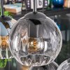 Koyoto Suspension, Boule lumineuse, Suspension Ambre, Clair, Fumé, 6 lumières