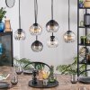 Koyoto Suspension, Boule lumineuse, Suspension Ambre, Clair, Fumé, 6 lumières