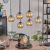 Koyoto Suspension, Boule lumineuse, Suspension Ambre, 6 lumières