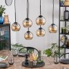 Koyoto Suspension, Boule lumineuse, Suspension Ambre, 6 lumières