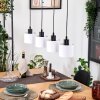 Bassagoda Suspension, Suspension Écru, Noir, 4 lumières