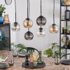 Koyoto Suspension, Boule lumineuse, Suspension Ambre, Clair, Fumé, 6 lumières