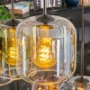 Lauden Suspension, Suspension Ambre, Bleu, Vert, Clair, Cuivré, 6 lumières