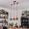 Koyoto Suspension, Boule lumineuse, Suspension Écru, Noir, 3 lumières