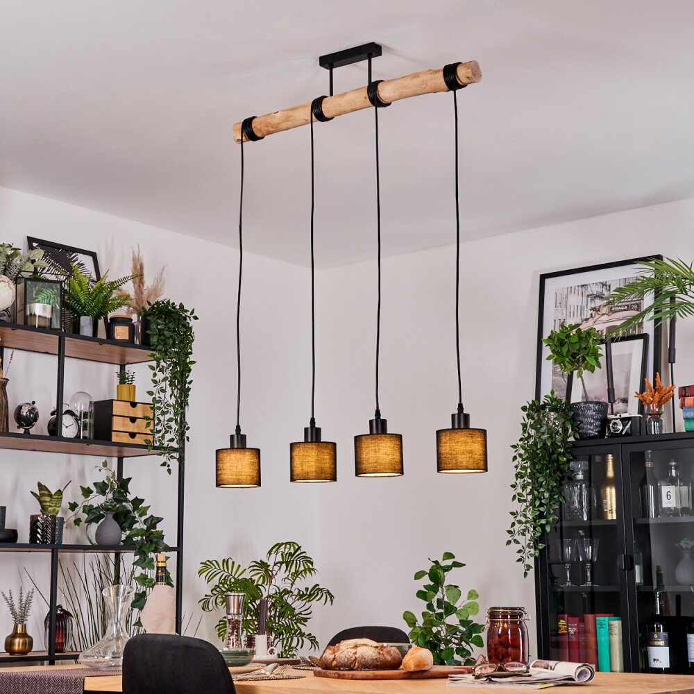 Bassagoda Suspension, Suspension Écru, Noir, 4 lumières main product photo