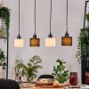 Bassagoda Suspension, Suspension Écru, Noir, 4 lumières