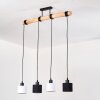 Bassagoda Suspension, Suspension Écru, Noir, 4 lumières