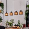 Cando Suspension, Suspension Écru, Noir, 4 lumières