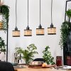 Ramila Suspension, Suspension Écru, Noir, 4 lumières