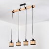 Ramila Suspension, Suspension Écru, Noir, 4 lumières