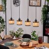 Ramila Suspension, Suspension Écru, Noir, 4 lumières
