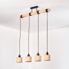 Bongal Suspension, Suspension Écru, Noir, 4 lumières Bongal Suspension, Suspension Écru, Noir, 4 lumières