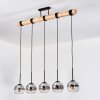 Koyoto Suspension, Boule lumineuse, Suspension Écru, Noir, 5 lumières Koyoto Suspension, Boule lumineuse, Suspension Écru, Noir, 5 lumières