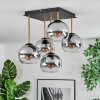Koyoto Plafonnier, Boule lumineuse Or, Noir, 5 lumières