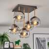 Koyoto Plafonnier, Boule lumineuse Or, Noir, 5 lumières