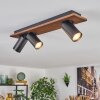 Dalan Plafonnier, Spot de plafond LED Écru, Noir, 3 lumières
