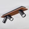 Dalan Plafonnier, Spot de plafond LED Écru, Noir, 3 lumières