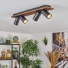 Dalan Plafonnier, Spot de plafond LED Écru, Noir, 4 lumières