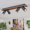 Dalan Plafonnier, Spot de plafond LED Écru, Noir, 4 lumières