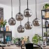 Ripoll Suspension, Boule lumineuse, Suspension Fumé, 6 lumières