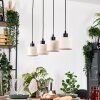Bassagoda Suspension, Suspension Écru, Noir, 4 lumières Bassagoda Suspension, Suspension Écru, Noir, 4 lumières