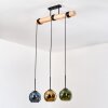 Koyoto Suspension, Boule lumineuse, Suspension Écru, Noir, 3 lumières