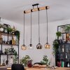 Koyoto Suspension, Boule lumineuse, Suspension Écru, Noir, 4 lumières