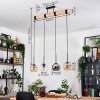 Koyoto Suspension, Boule lumineuse, Suspension Écru, Noir, 4 lumières