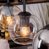 Koyoto Suspension, Boule lumineuse, Suspension Écru, Noir, 4 lumières