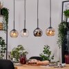 Koyoto Suspension, Boule lumineuse, Suspension Écru, Noir, 4 lumières