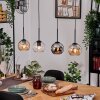 Koyoto Suspension, Boule lumineuse, Suspension Écru, Noir, 4 lumières